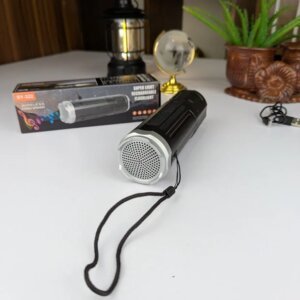 Speaker LED Torch portable rechargeable multifunction device
