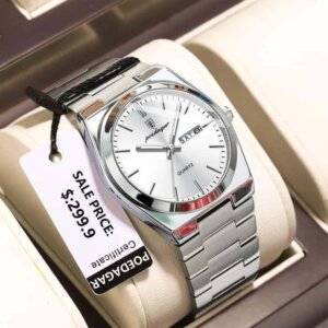 POEDAGAR 930 Watch luxury men's stainless steel quartz watch