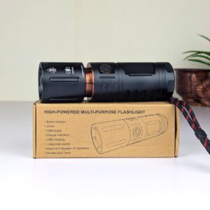 Powerful Metal Torch with zoom LED flashlight