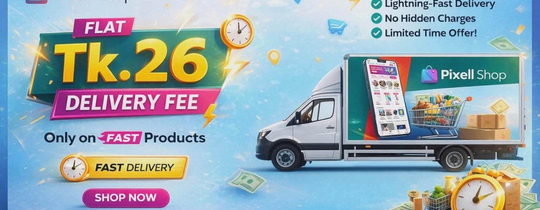 Promotional banner for delivery service